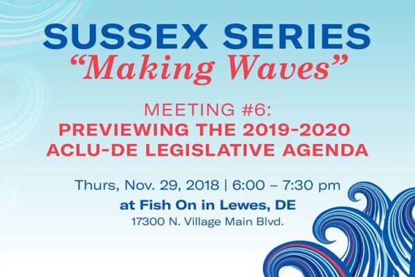 Sussex Series #6: A Preview of the 19-20 Legislative Agenda