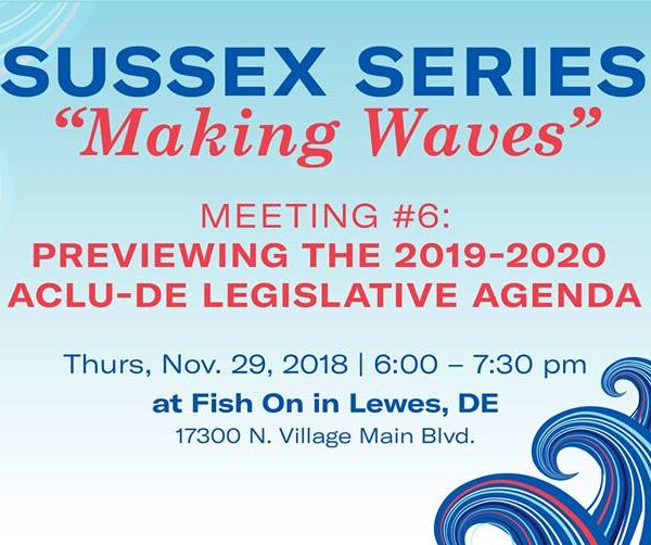 Sussex Series #6: A Preview of the 19-20 Legislative Agenda