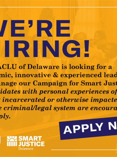 We're Hiring a Smart Justice Campaign Manager! Apply Today!