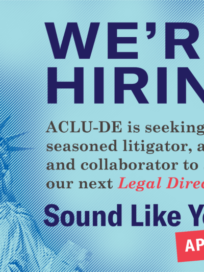 We're hiring! Legal director