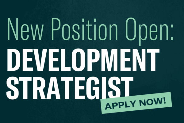 New Position Open: Development Strategist. Apply now!