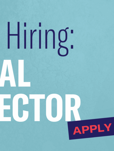 Now hiring: legal director. Apply now!