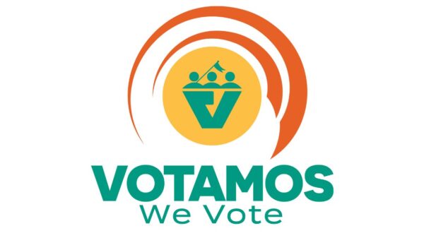 Votamos We Vote logo.