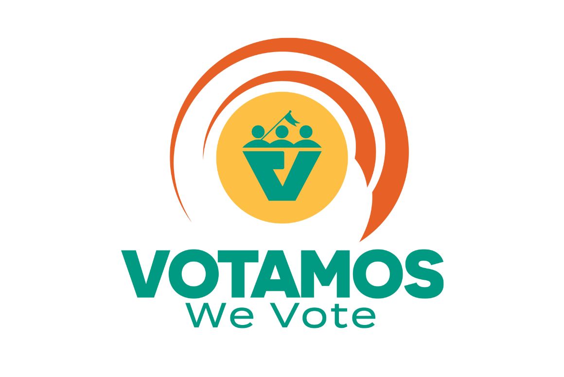 Votamos We Vote logo.