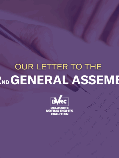 Our letter to the 152nd General Assembly