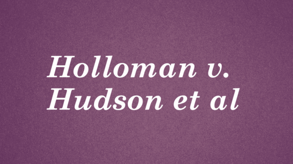 Holloman v. Hudson et al