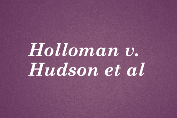 Holloman v. Hudson et al