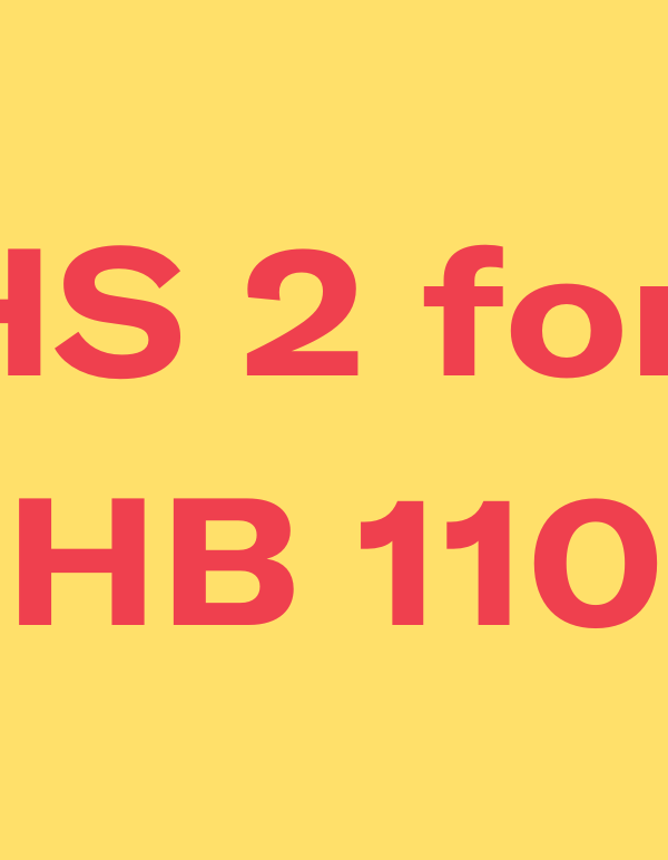 HS 2 for HB 110