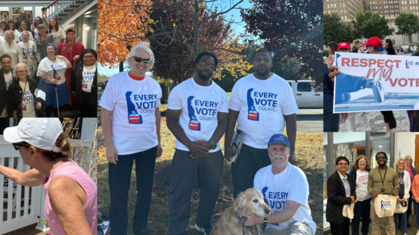 Photos of EVC volunteers and partners at various events