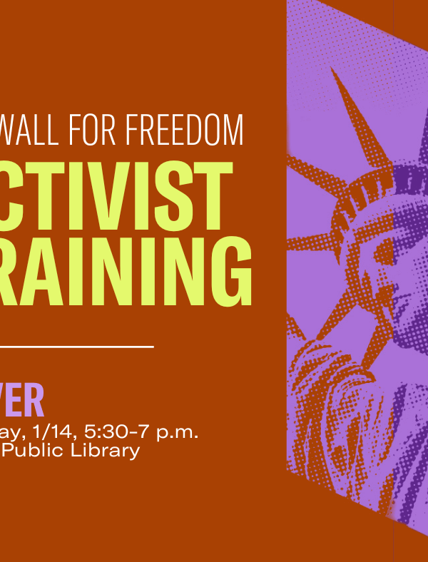 Firewall for Freedom Activist Training, an in-person event in Wilmington, Dover, Lewes