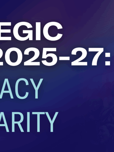 Strategic Plan 2025-27: Democracy is Solidarity