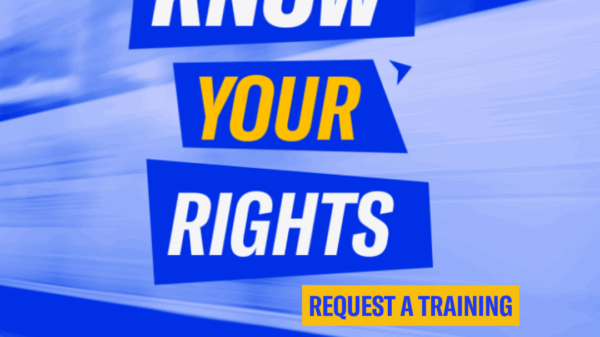 Know Your Rights: Request a Training