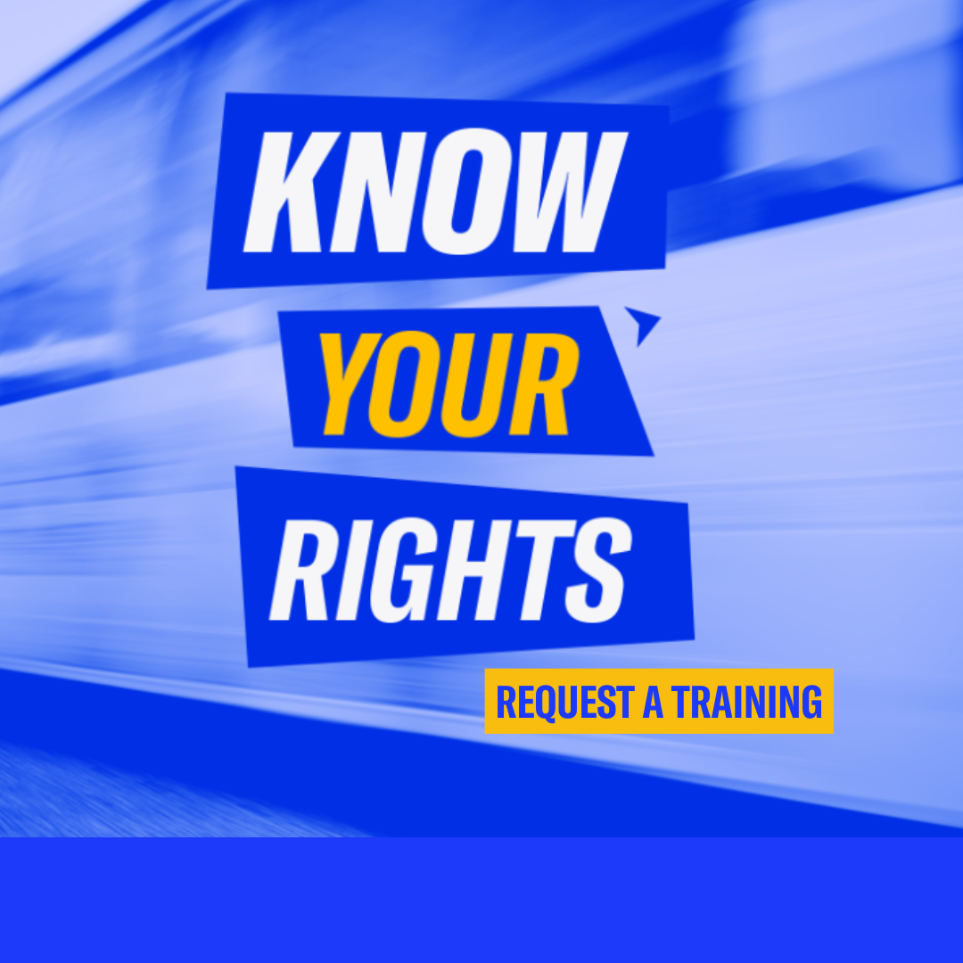 Know Your Rights: Request a Training