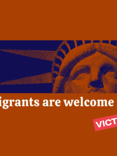 Immigrants are welcome here.