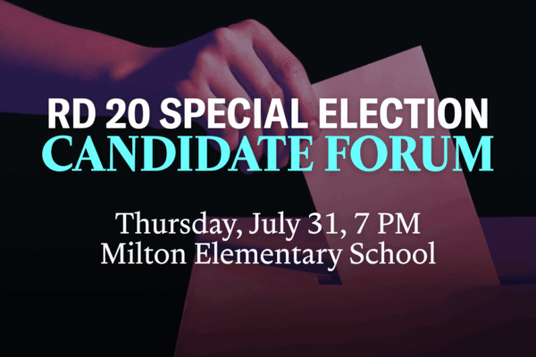 RD 20 Special Election Candidate forum