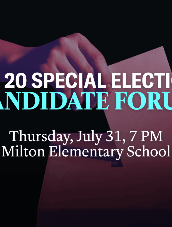 RD 20 Special Election Candidate forum