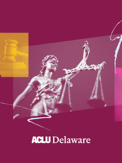Image with gavel, lady justice, and open mouth