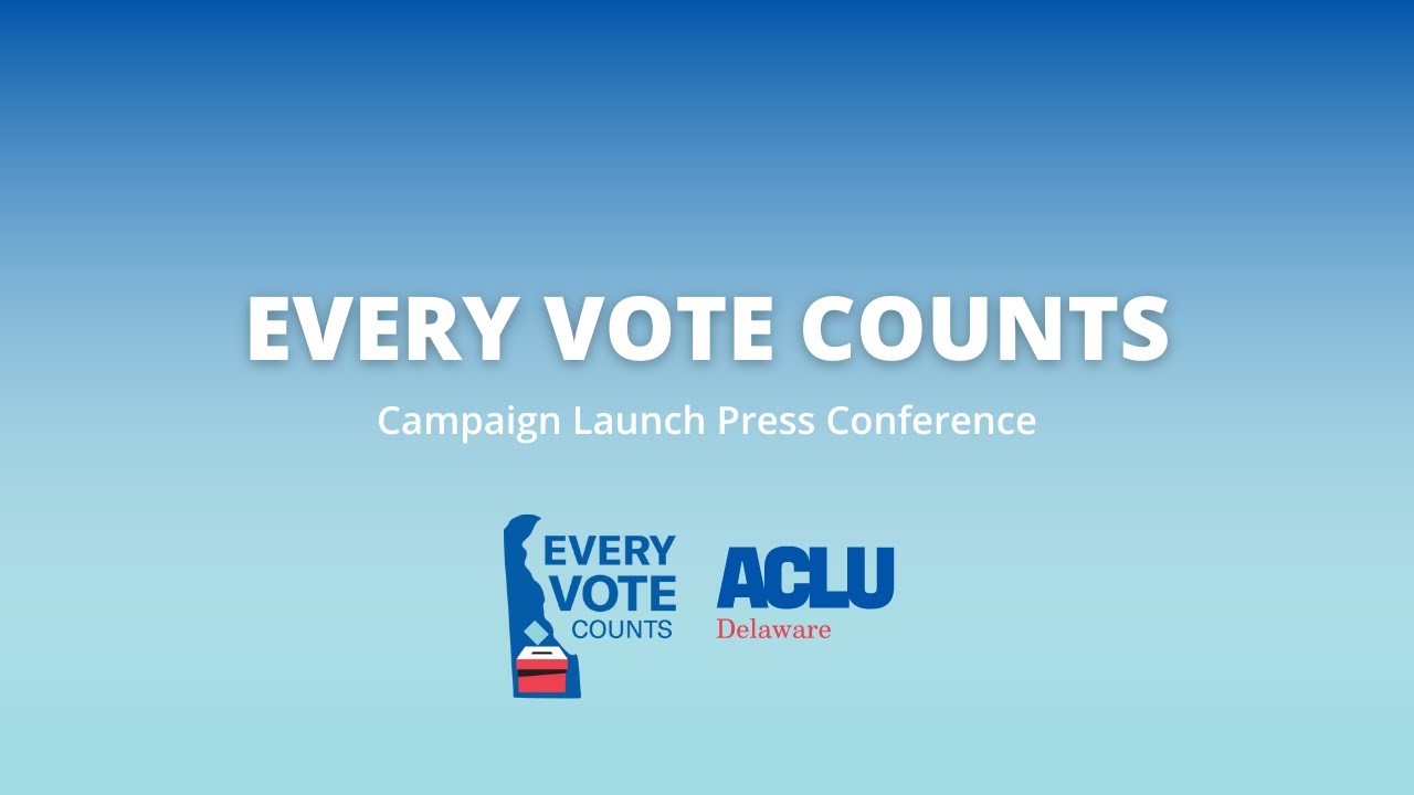 Every Vote Counts Campaign Launch Press Conference