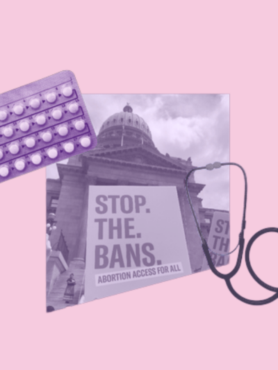 pink collage for reproductive freedom