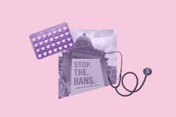 pink collage for reproductive freedom