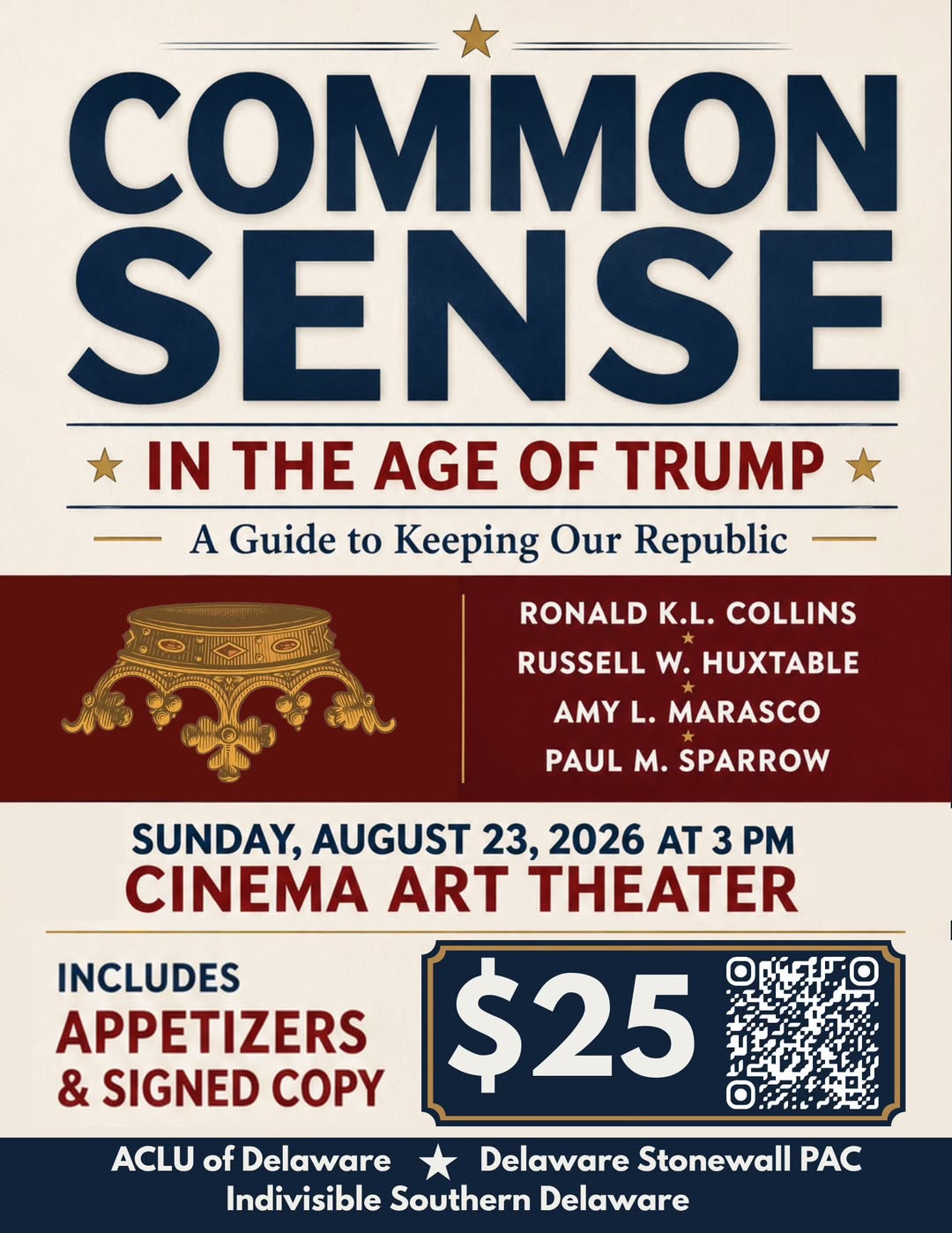 Common Sense in the Age of Trump Event Flyer