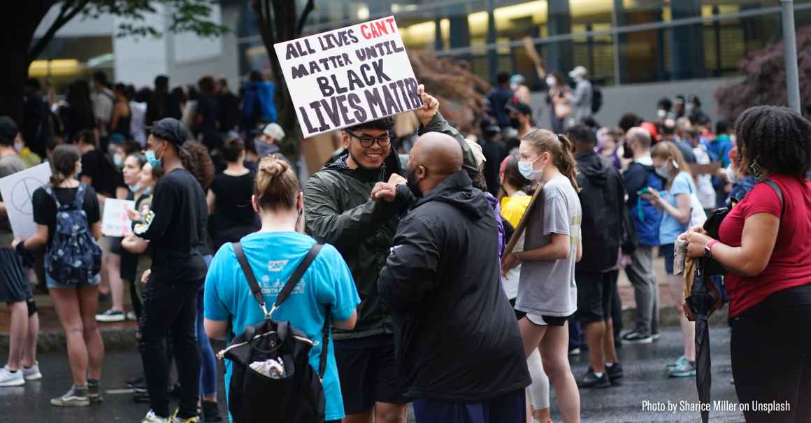 People at the protest for George Floyd and Breonna Taylor in Wilmington on June 5, 2020.