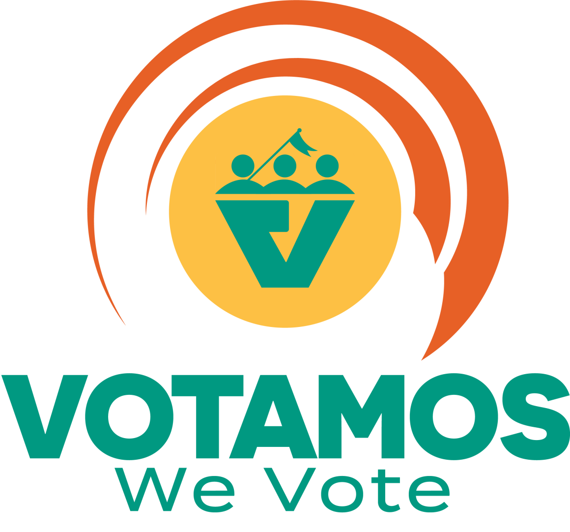 Votamos / We Vote logo.