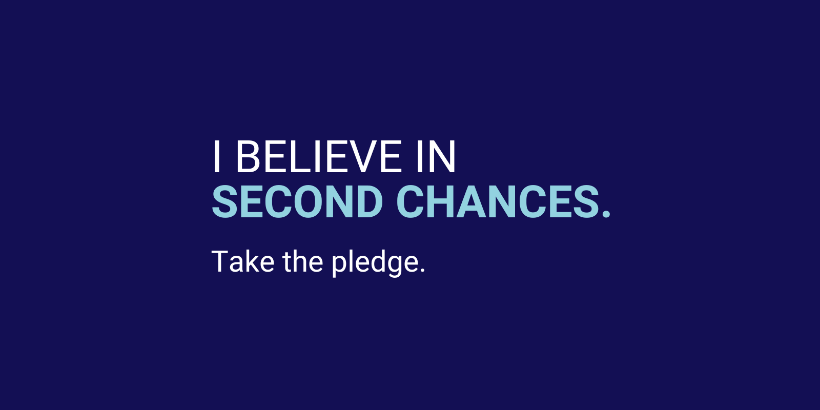 second chance pledge