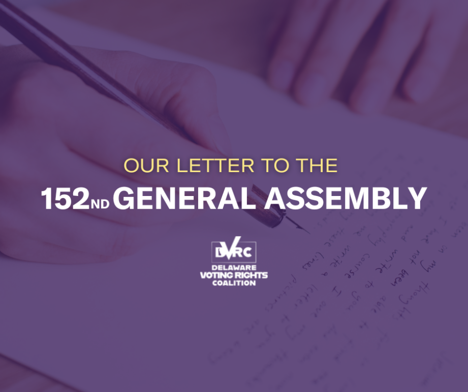 Our letter to the 152nd General Assembly