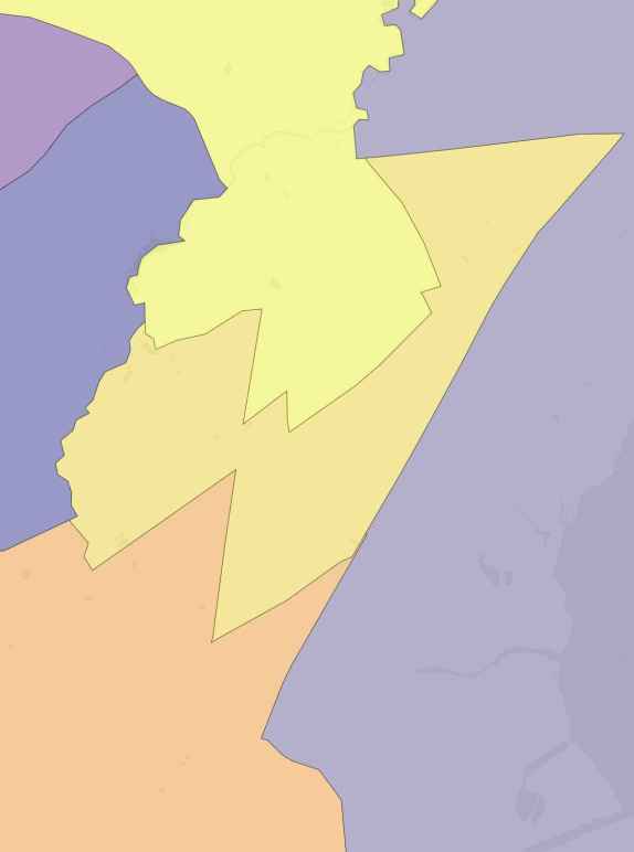 New proposed House district, which happens to be in the shape of the Wu Tang Clan logo