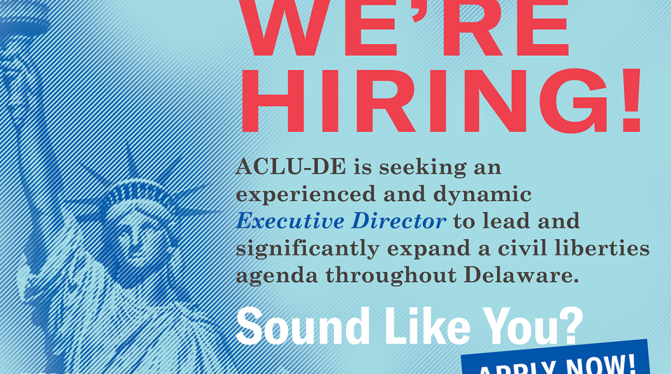 Job Announcement Executive Director Aclu Delaware