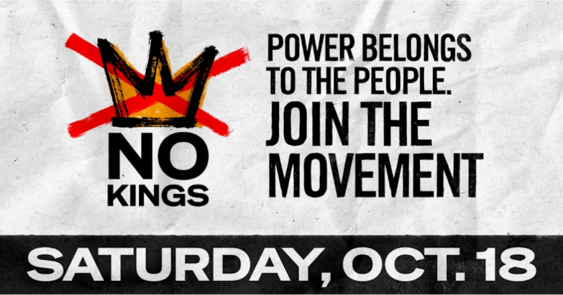 NO KINGS. Power belongs to the people. Join the movement.