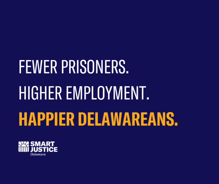 Fewer prisoners, higher employment, happier Delawareans.