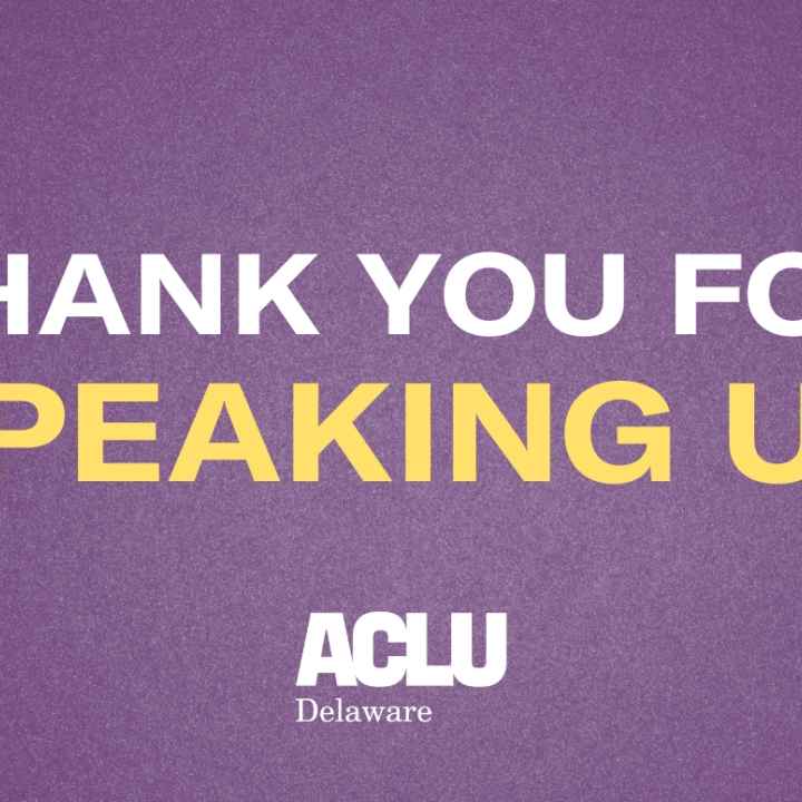 Thank You For Speaking Up Thank You For Speaking Up