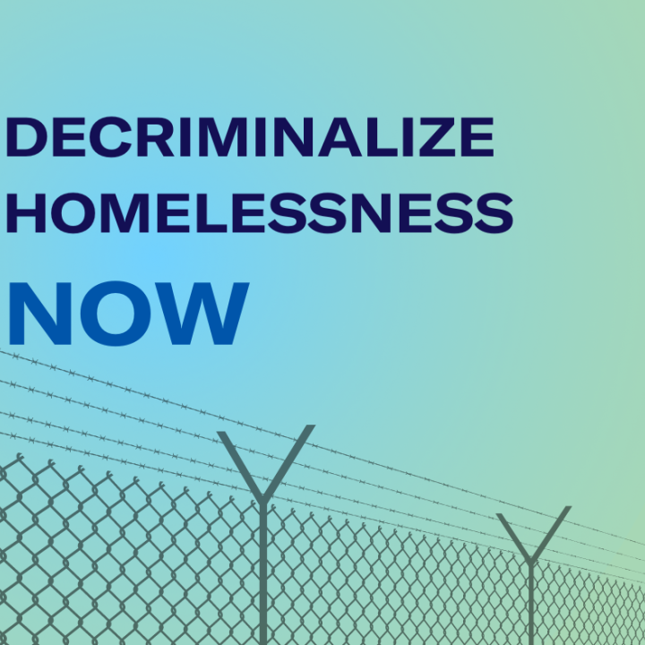 decriminalize HOMELESSNESS