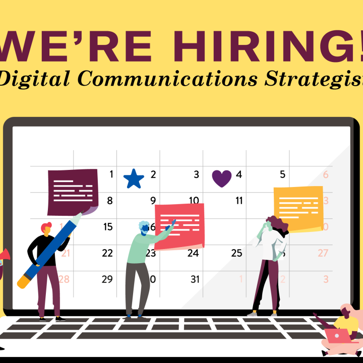 We're hiring! Digital Communications Strategist.