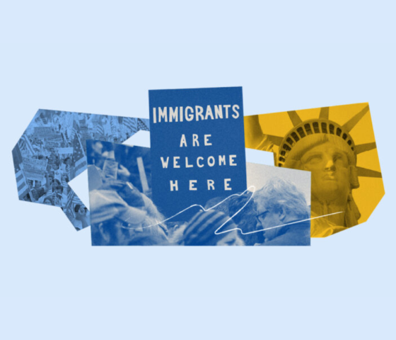 Immigrants are welcome here.