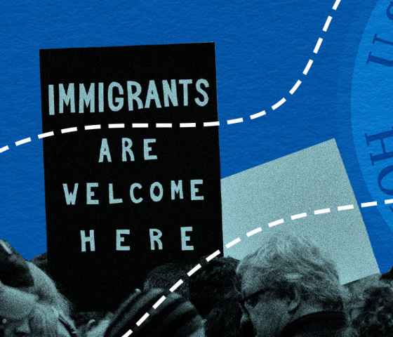 Immigrants are welcome here.