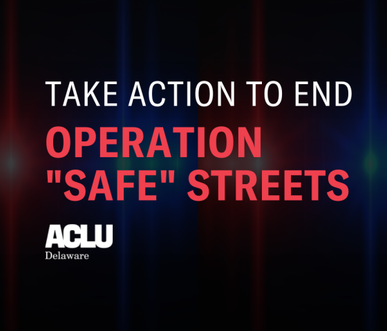 Take Action to End Operation "Safe" Streets